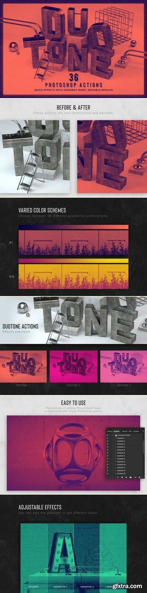 Duotone Photoshop Actions