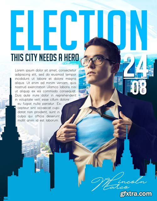 Election flyer V17 2018 Flyer PSD Template