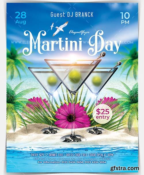 Martini Day V4 2018 Flyer PSD Template