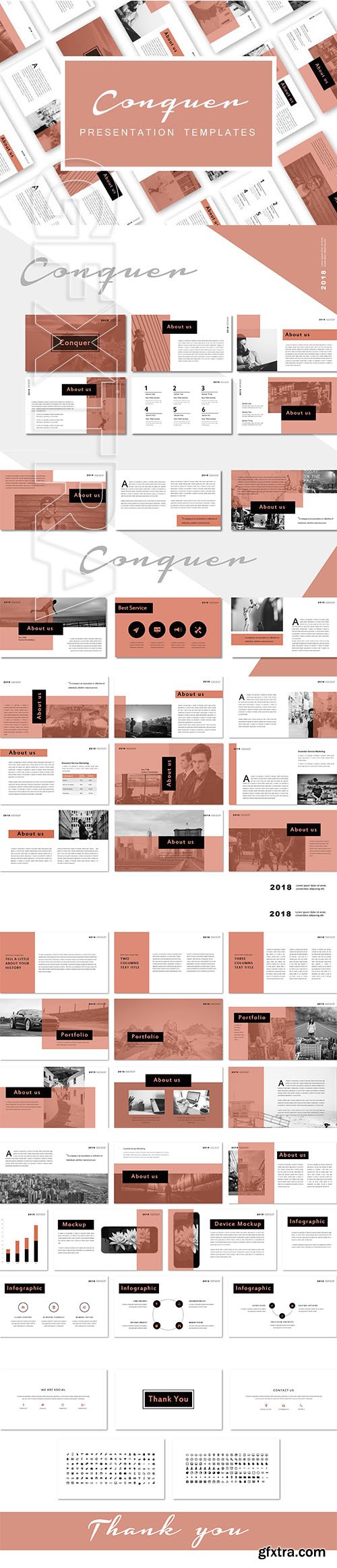 Conquer Creative PowerPoint Template