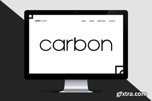 CARBON Font Family - 4 Fonts