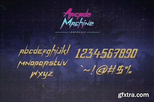 Arcade Machine 80\'s Retro Font