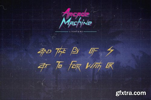 Arcade Machine 80\'s Retro Font