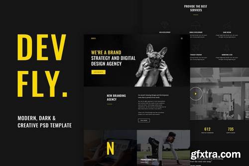 Devfly - Modern & Creative Agency PSD Template