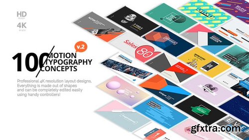 Videohive 100 Motion Typography Concepts v2 21141394