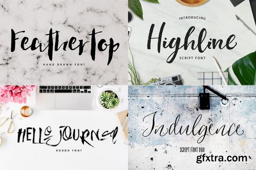 100+ Fonts and 2000 Professional Graphics