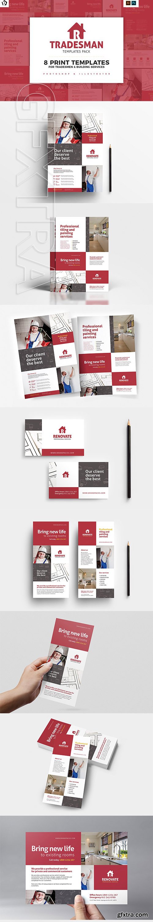 CreativeMarket - Tradesman Templates Pack 2717485