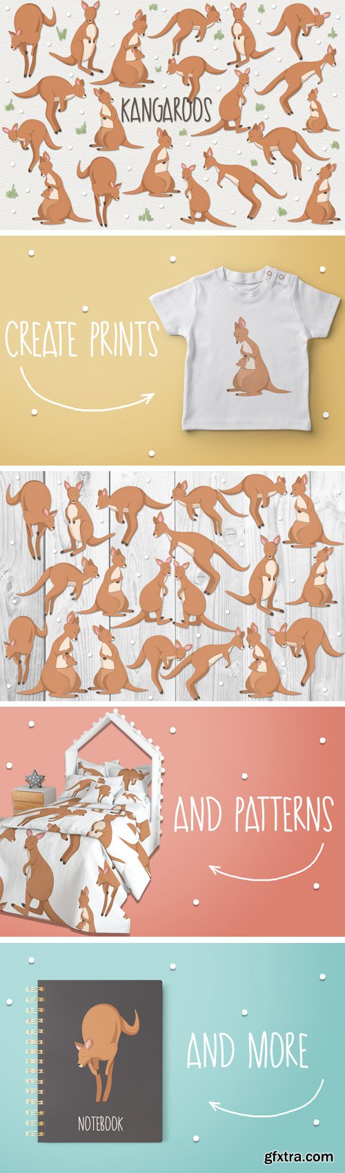 Designbundles - Kangaroos 45999