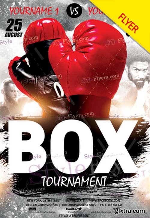 Box Tournament V1 2018 Flyer PSD