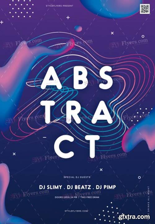 Abstract V17 2018 PSD Flyer Template