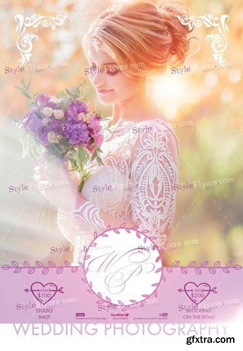 Wedding Photography V18 2018 PSD Flyer Template