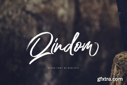 Qindom Brush Typeface Font Family - 2 Fonts