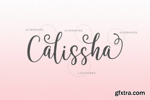 Calissha Duo Font Family - 2 Fonts