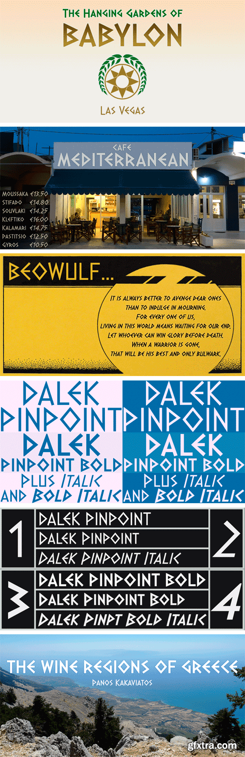 Dalek Pinpoint Font Family