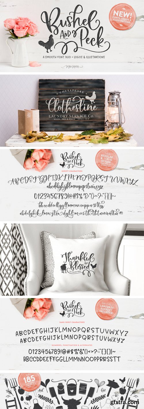 Bushel & Peck Font Family