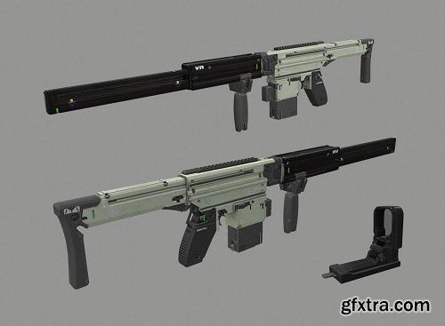 X-Eon Assault Rifle 3D model