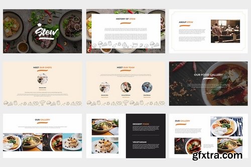 Stew Food Presentation Template