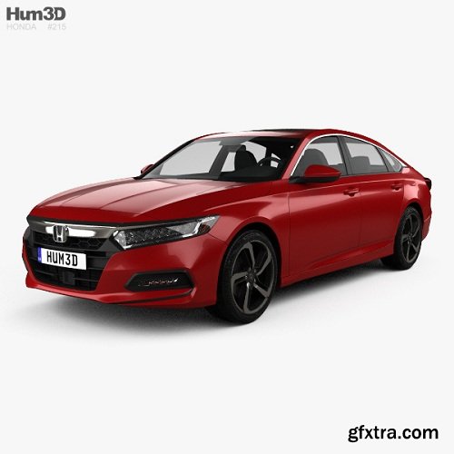 Honda Accord Sport US sedan 2018 3d model