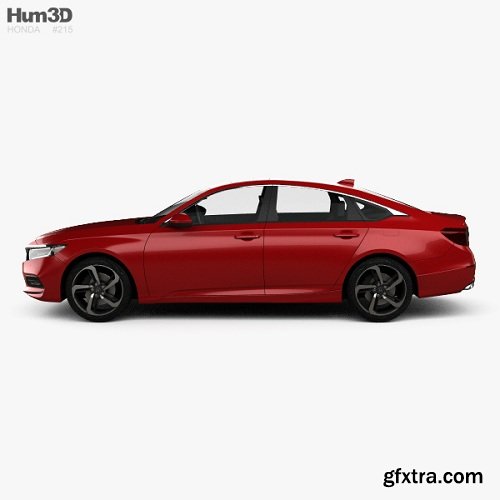 Honda Accord Sport US sedan 2018 3d model