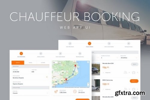 Chauffeur and Car Rental Booking  System Web App UI