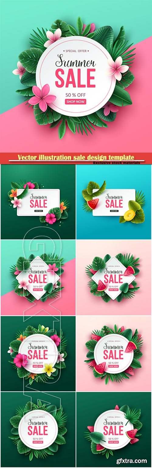 Vector illustration sale design template