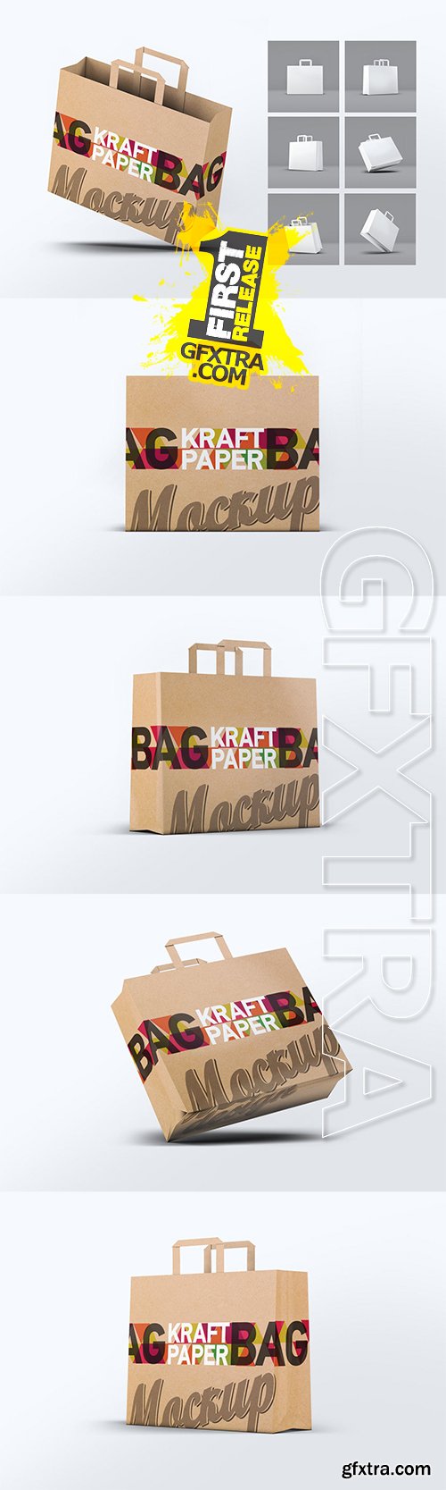 Kraft Paper Bag Mock-Up » GFxtra