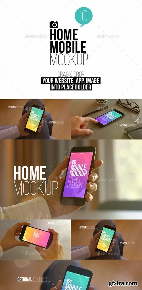 GraphicRiver - Home Mobile Mockup 19208146