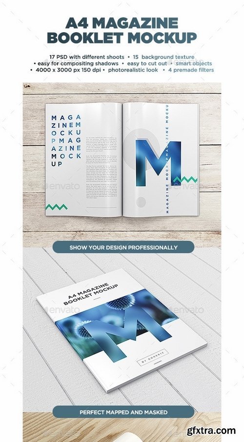 GraphicRiver - A4 Magazine MockUp vol1 13081667