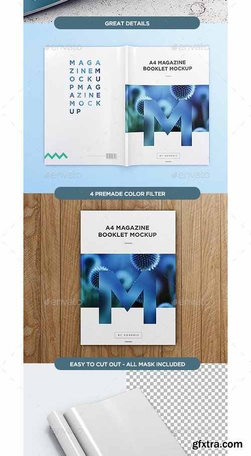 GraphicRiver - A4 Magazine MockUp vol1 13081667