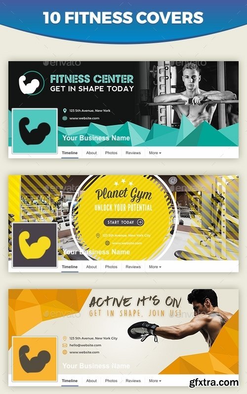 GraphicRiver - Fitness Facebook Cover 16383006