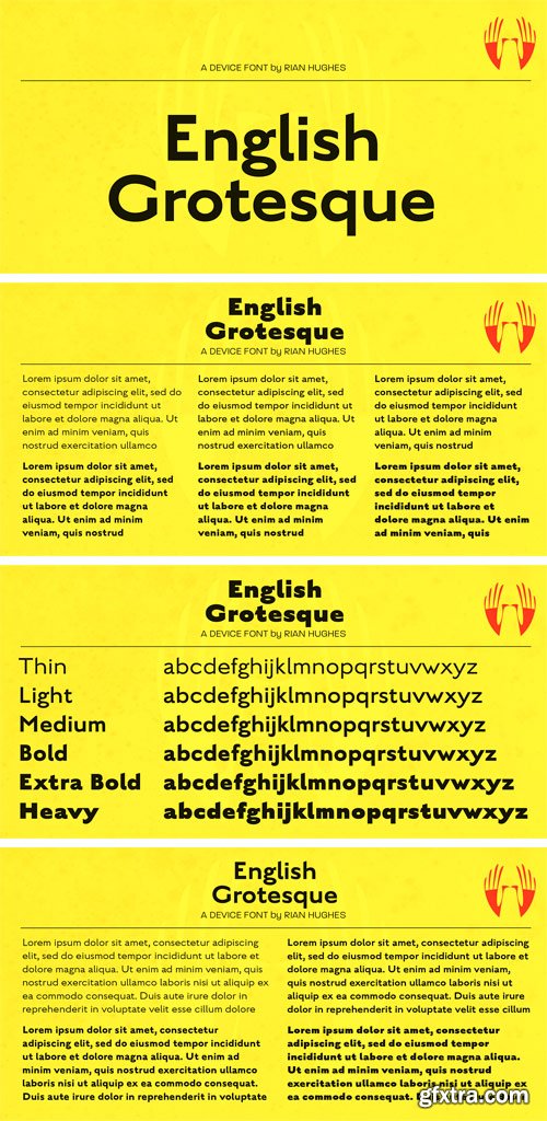 English Grotesque Font Family