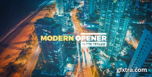 Videohive Modern Opener With Titles 20501638