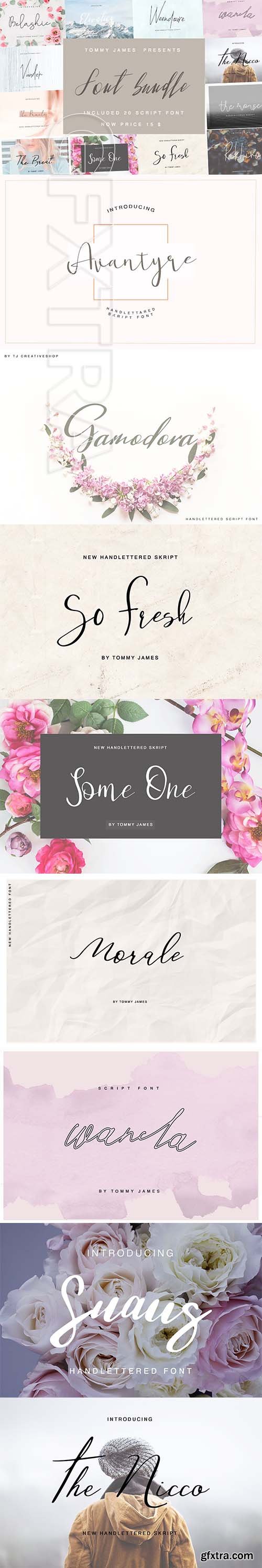 20 in 1 Font Bundle