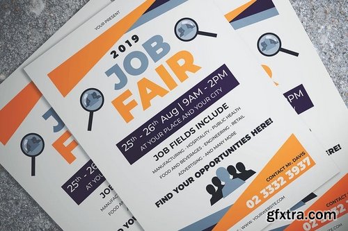 Simple Job Fair Event Flyer