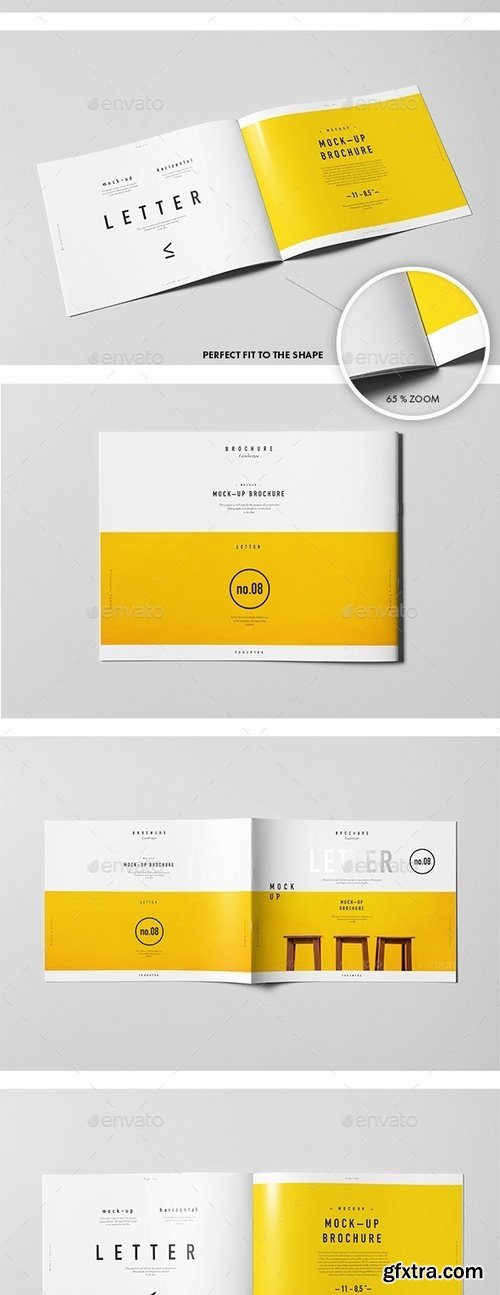 GraphicRiver - Horizontal US Letter Brochure Mock-up 10293417