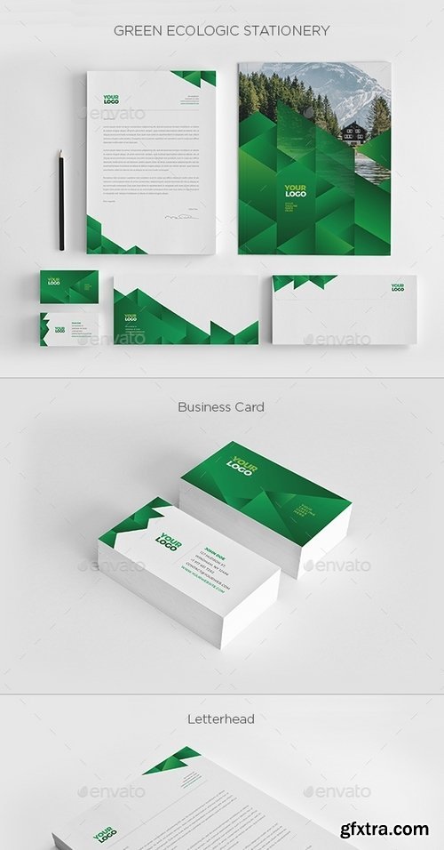 GraphicRiver - Green Ecologic Stationery 7476303