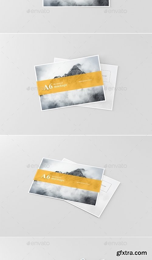 GraphicRiver - A6 Flyer  Postcard Mock-Ups 19377917