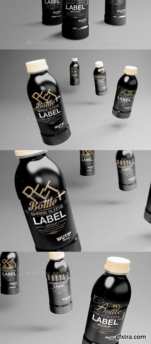 GraphicRiver - PET Bottle Shrink Sleeve Label Mockup 16424276