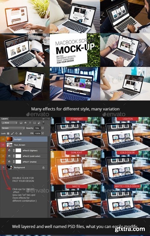 GraphicRiver - MacBook Pro Screen Mock-Up 19374365