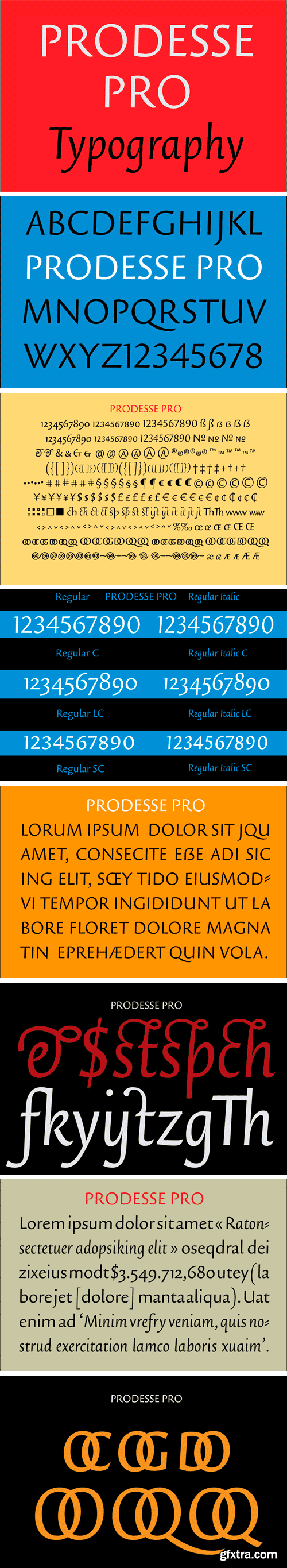 Prodesse Pro Font Family