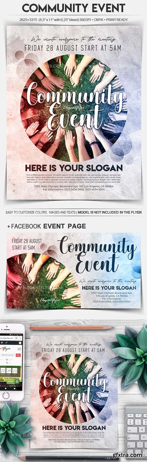 Community Event V5 2018 Flyer PSD Template