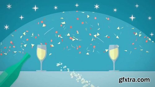 Videohive Flat Christmas / New Year Wish 20908804