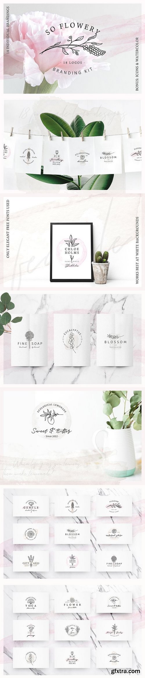 CM - So Flowery Branding Kit+Watercolours 2311711