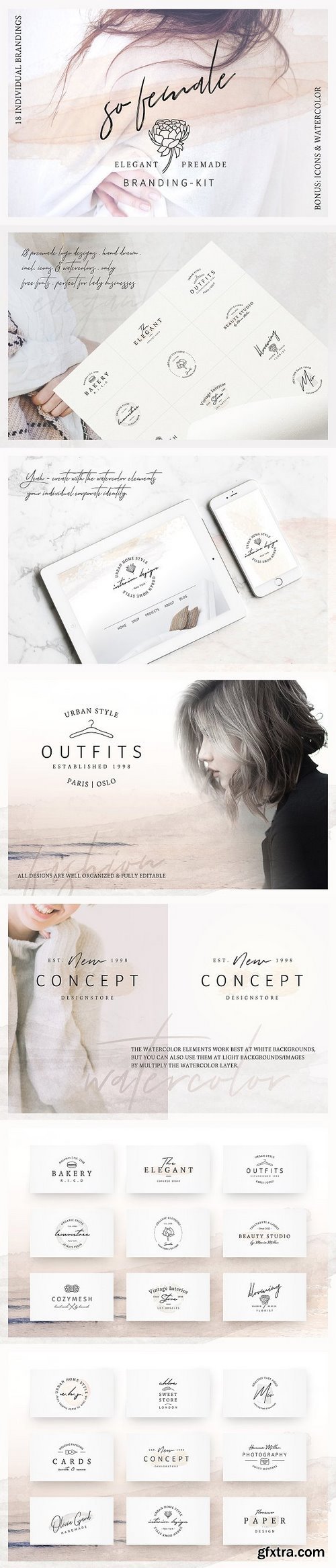 CM - So Female Branding Kit +Watercolours 2207493