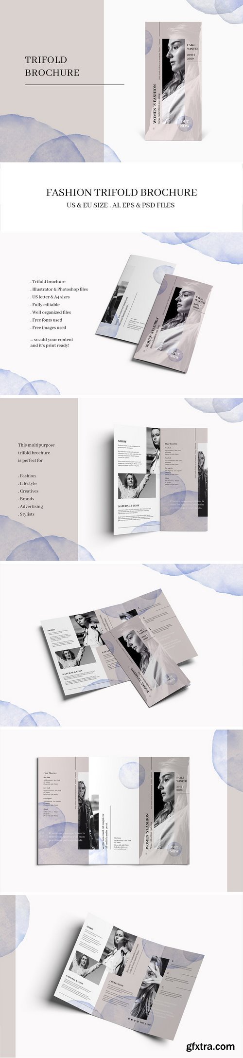 CM - FASHION Trifold Brochure 1840588