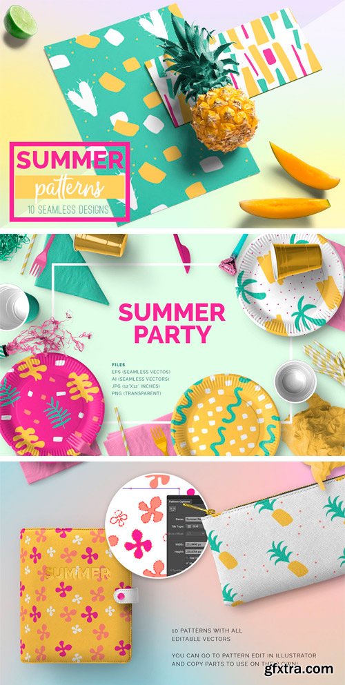 Summer Seamless Patterns