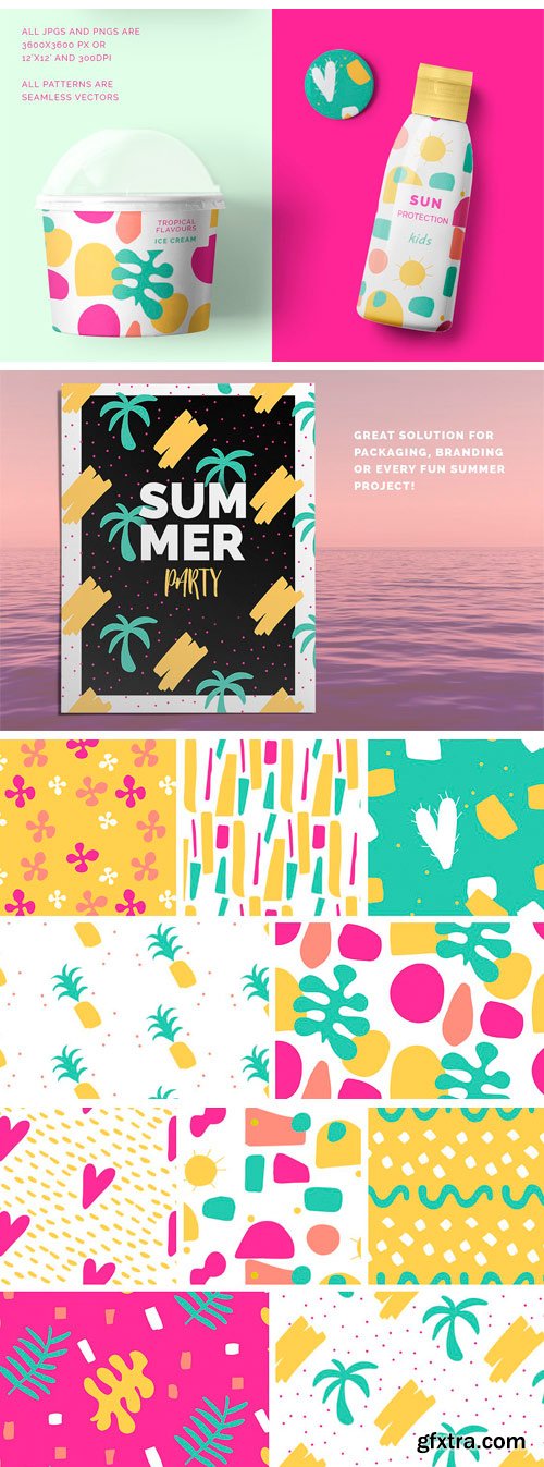 Summer Seamless Patterns