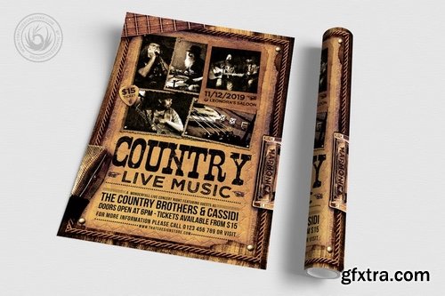 Country Live Flyer Template V3