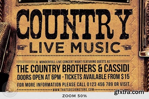 Country Live Flyer Template V3