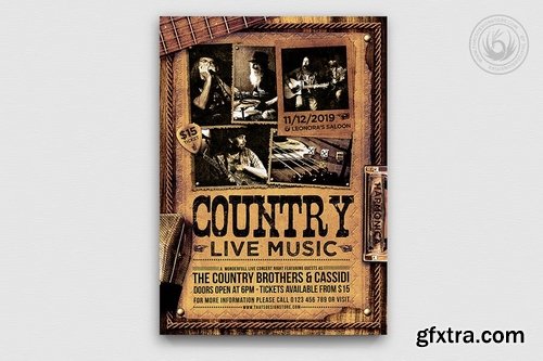 Country Live Flyer Template V3